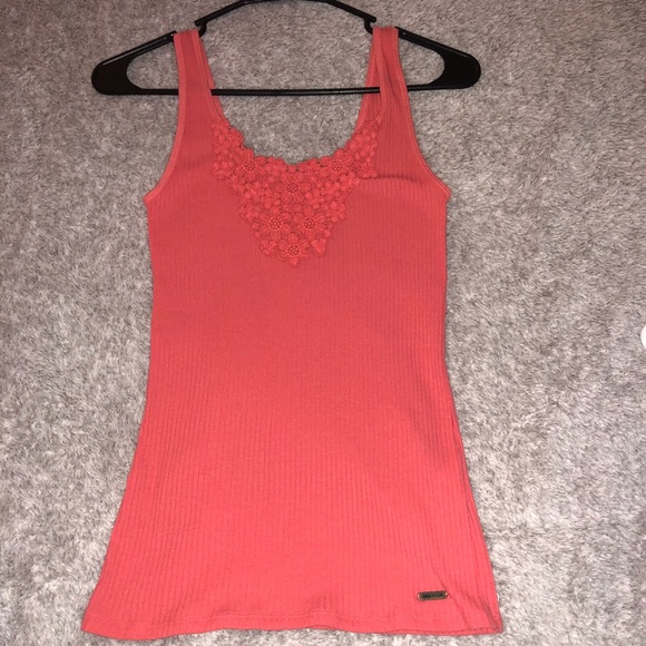 Coral Ribbed Tank - Picture 2 of 4
